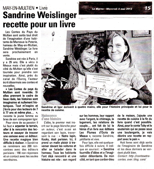 JUIN 2013 - LA MARNE -Sandrine et Igor Weislinger